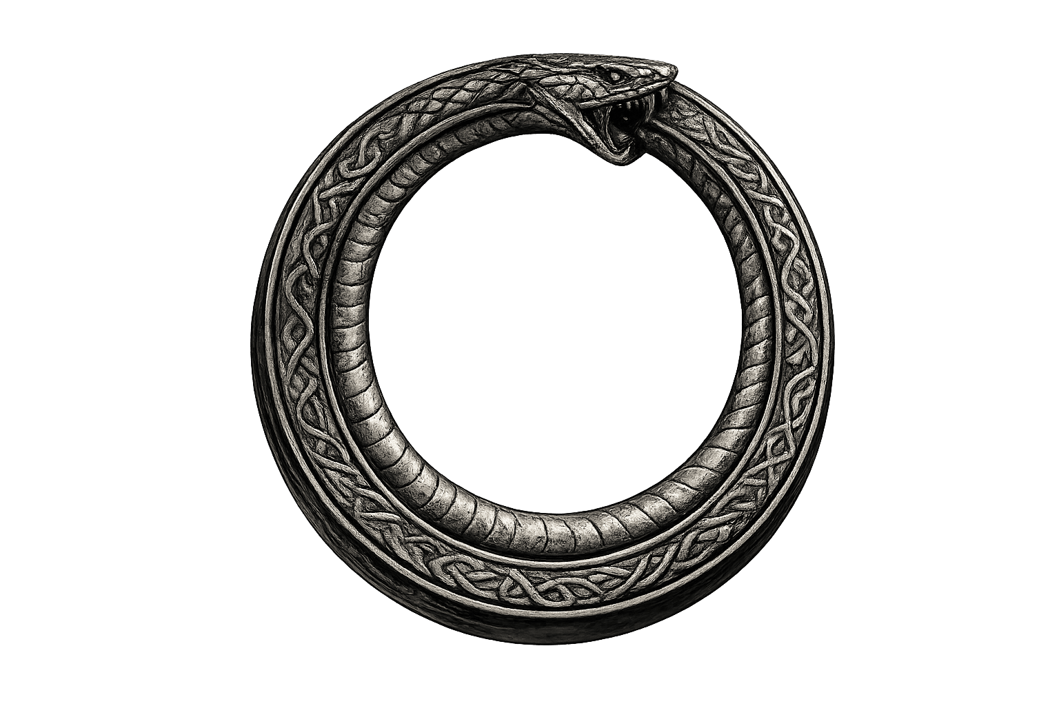 Jormungandr, the Midgard serpent, forming a circle